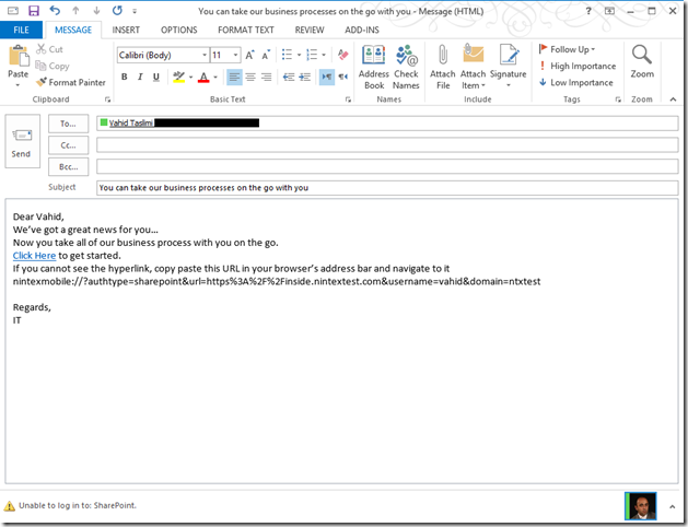 Nintex Mobile URL Scheme
